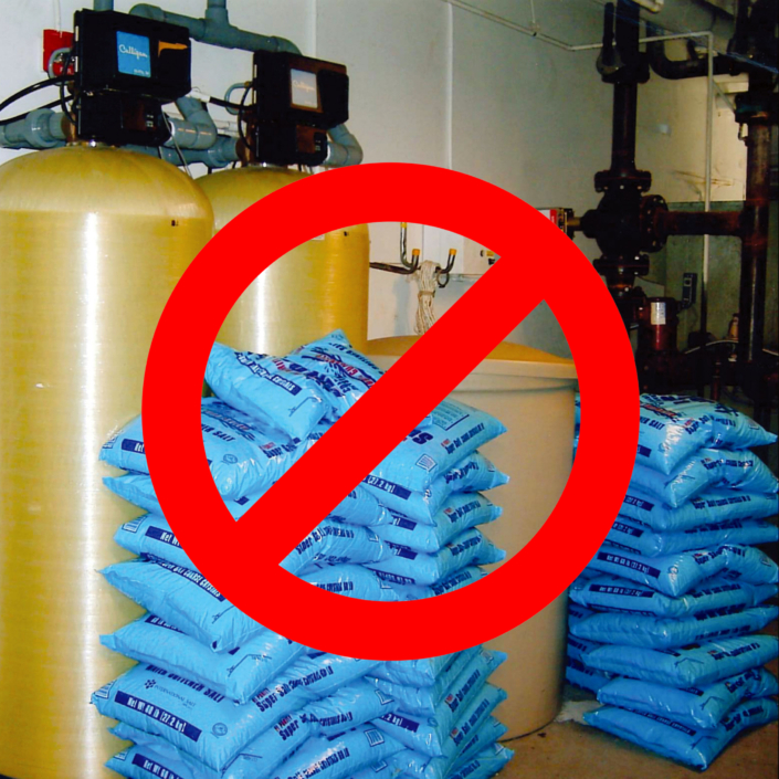 watersoftner and bags of salt