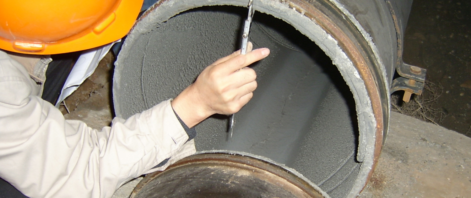 Measuring scale in pipe