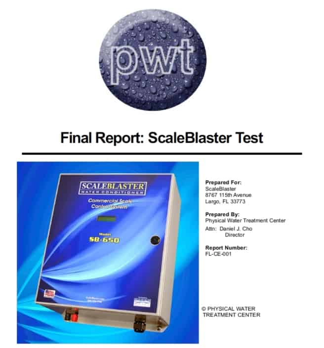 Physical Water Treatment Center ScaleBlaster Test