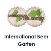 International Beer Garten logo, showing use of ScaleBlaster for scale-free water in beverage service.