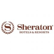 Sheraton Hotels & Resorts logo, showing ScaleBlaster use to control scale in hospitality water systems.